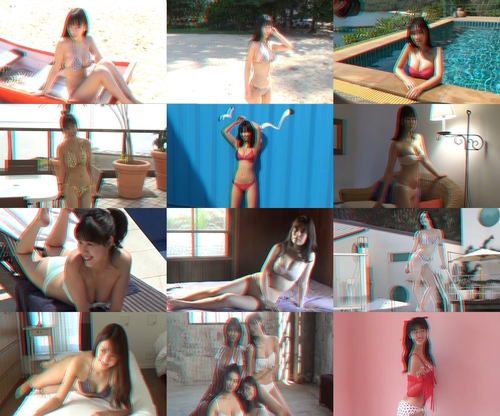 Product picture 3D movies of Japanese models photoshoots.  Non-nude