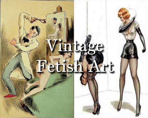 Product picture Vintage bondage & spanking art. Digital collection